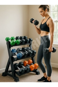 Dambıl Sehpası 3’lü Stand Profesyonel Kullanım